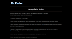 Desktop Screenshot of mrparlor.com