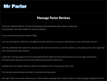Tablet Screenshot of mrparlor.com
